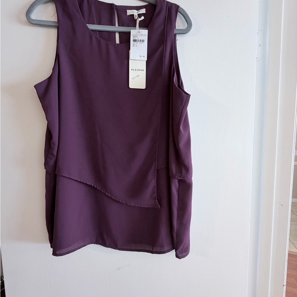 Pleione Lavender Sleeveless Top